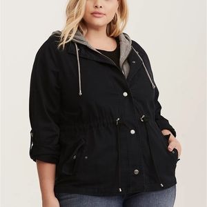 Torrid Hooded Anorak Jacket, 4X